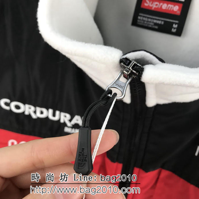 SUPREME 18FW TNF Fleece Jacket 搖粒絨 抓絨夾克 拼接工藝設計 高版本男女同款 ydi2589